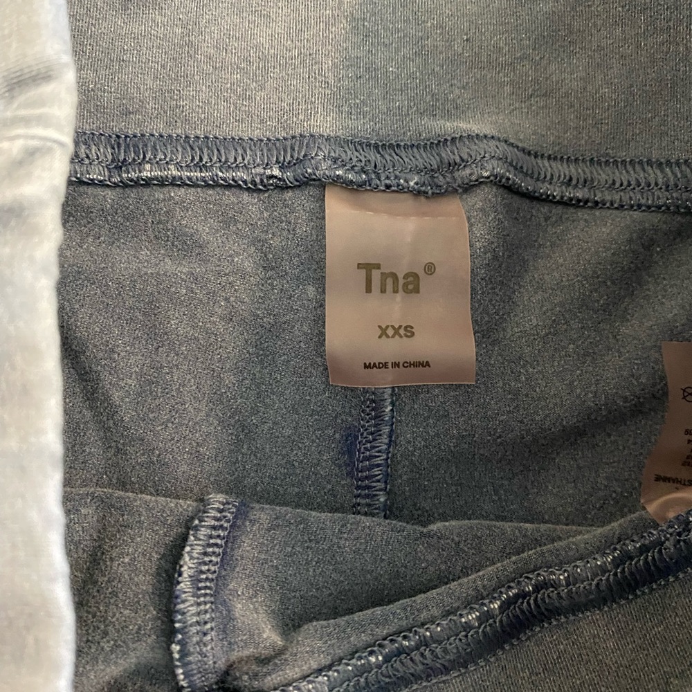 TNA WASHED OUT BLACK BIKER SHORTS - Picture 3 of 4